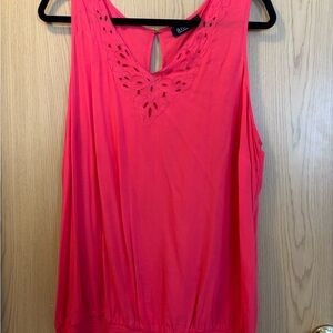 a.n.a Vibrant Pink Sleeveless Blouse